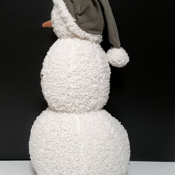 NEW Pottery Barn Teen Snowman Pillow 8.5" wide x 18" high - Picture 3 of 6